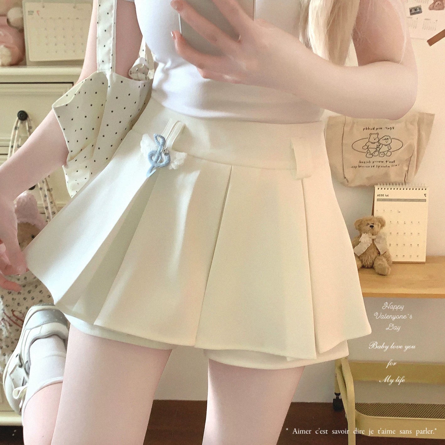 Last-Stock Edition: Great Fit & Fabric Feel — Low-Rise Sexy Wide-Pleat Waist Buckle Casual Puff Skirt Pants
