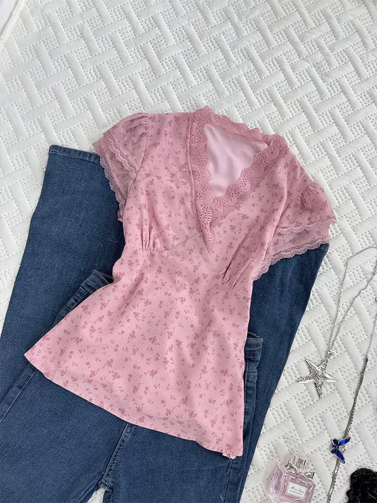 New Year Cake You You Original Vintage Pure Lust Style Pink Short-Sleeve T-Shirt—Chic, Unique, and Super Pretty