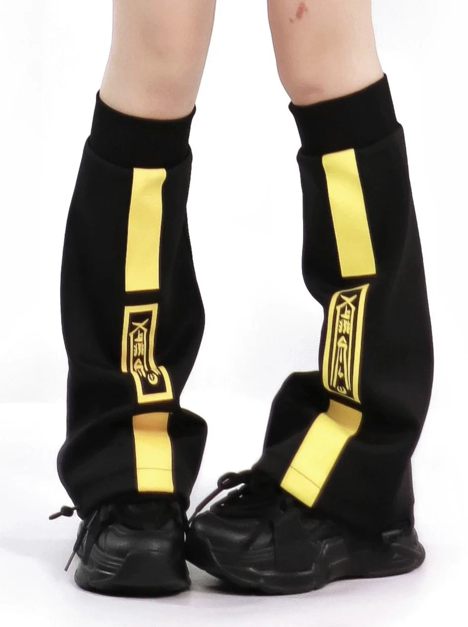 Dark neon china jacket + shorts + long pants + leg warmers + hair accessories [Reserved Item]. Leg warmers M
