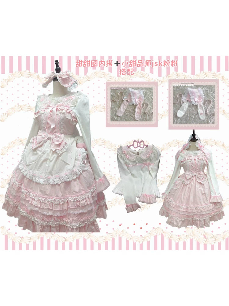 [In-Stock Drop] Everyday Style – Little Dessert Chef JSK – Gallett Rabbit New Dress~ Comes with a Big Bow