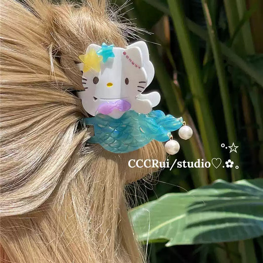 Acetic acid holiday mermaid KT clip