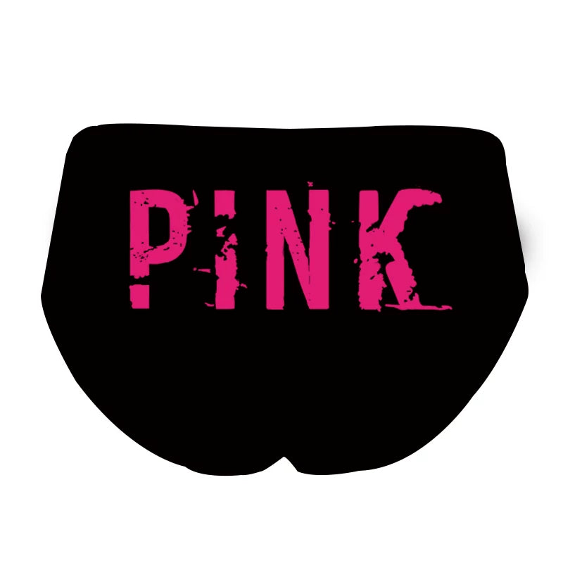 European & American Women’s Underwear, Sexy “Ins Style” Ice-Silk Floral Print Pure-Cute Triangle Panties with Cotton Gusset, Peach-Butt, Sporty Lightweight