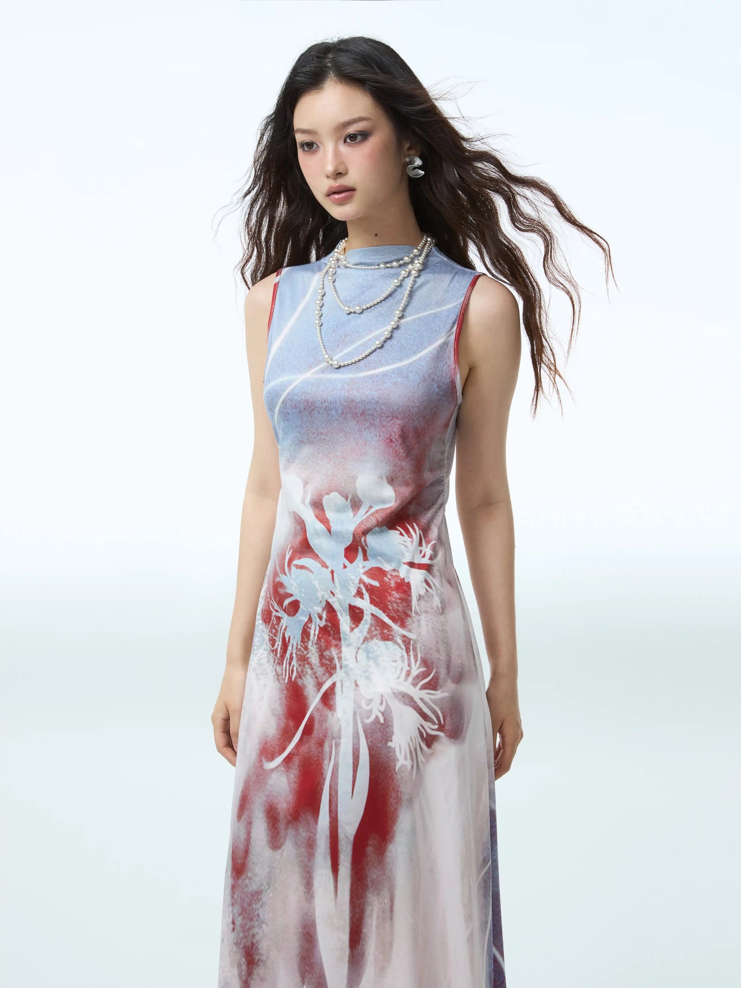Chinese Style Two Piece Stretch Dress
