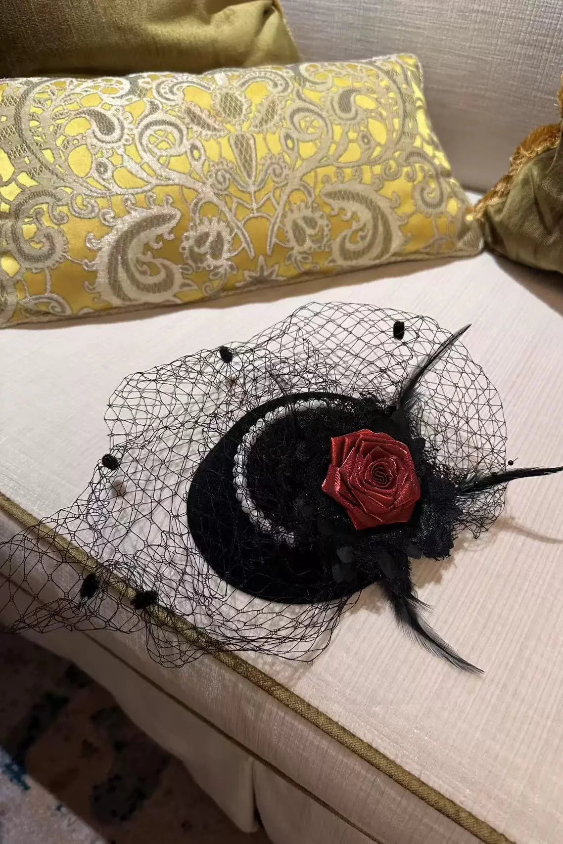 Dark Elegant Tulle Dress + Hat Hat