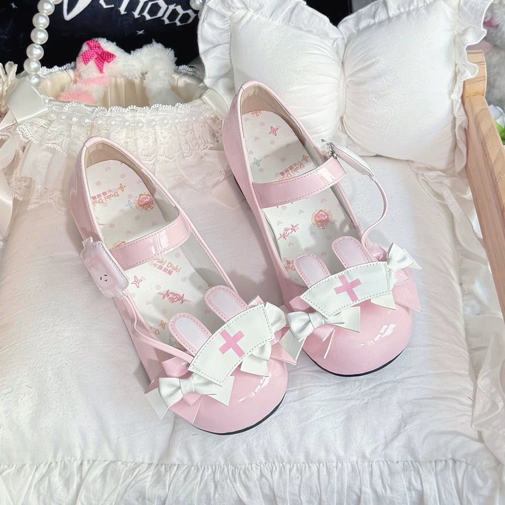 Sweet Lolita Mary Jane Shoes | Round-Toe Low Heel Shoes for Women