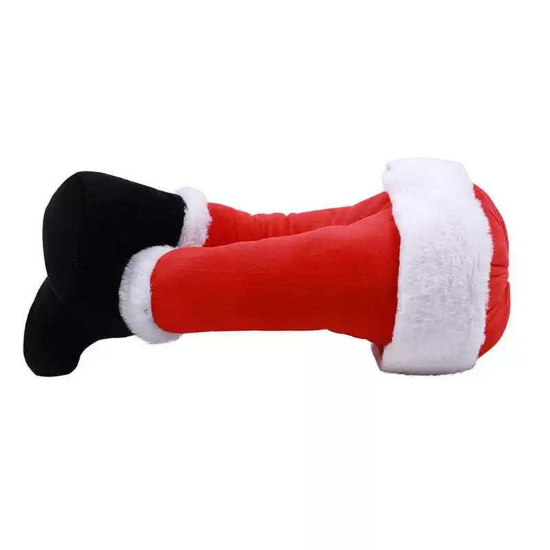 Christmas tree decorations plush santa legs