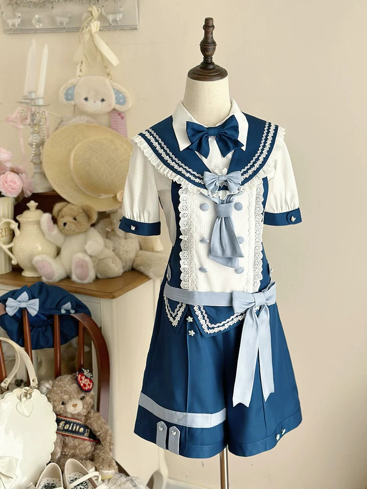 Ouji Lolita Suit Male Lolita Shirt Shorts