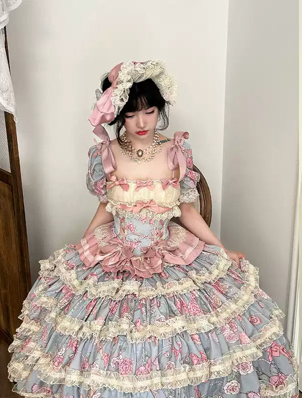 Gem Rose Split Lolita Dress