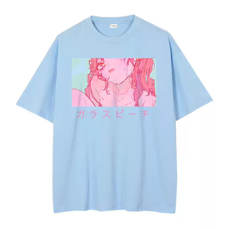 illustration series pure cotton printed T-shirt