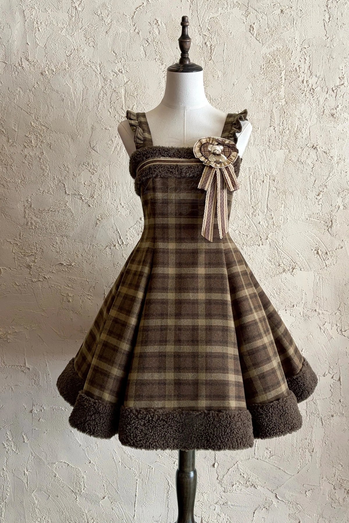 【February 28 Reservation Deadline】Doll Check Lolita Cape + Dress + Skirt + Tops