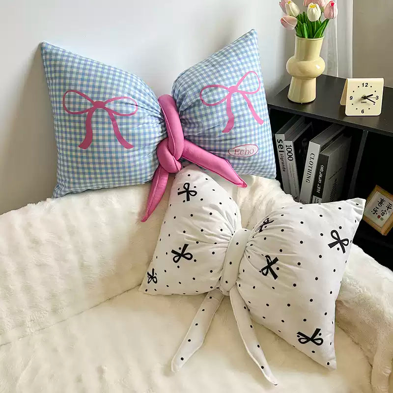 Bow tie sofa pillow