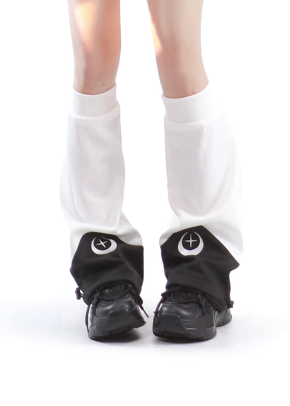 [Angel Style] Subculture Cyber Jersey Set-Up Black -white leg warmers M