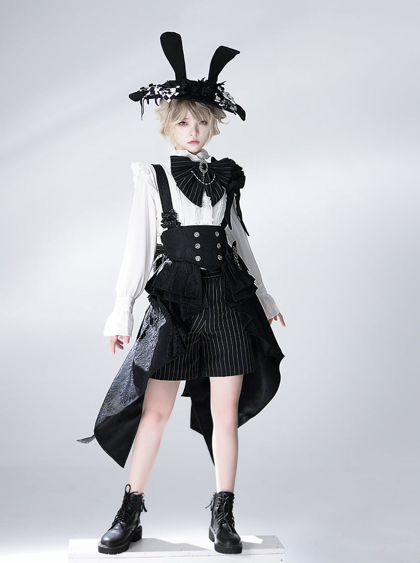 Rabbit Theatre Jacquard Version Lolita Prince Shirt Waist Seal Suit [Reserved Item].