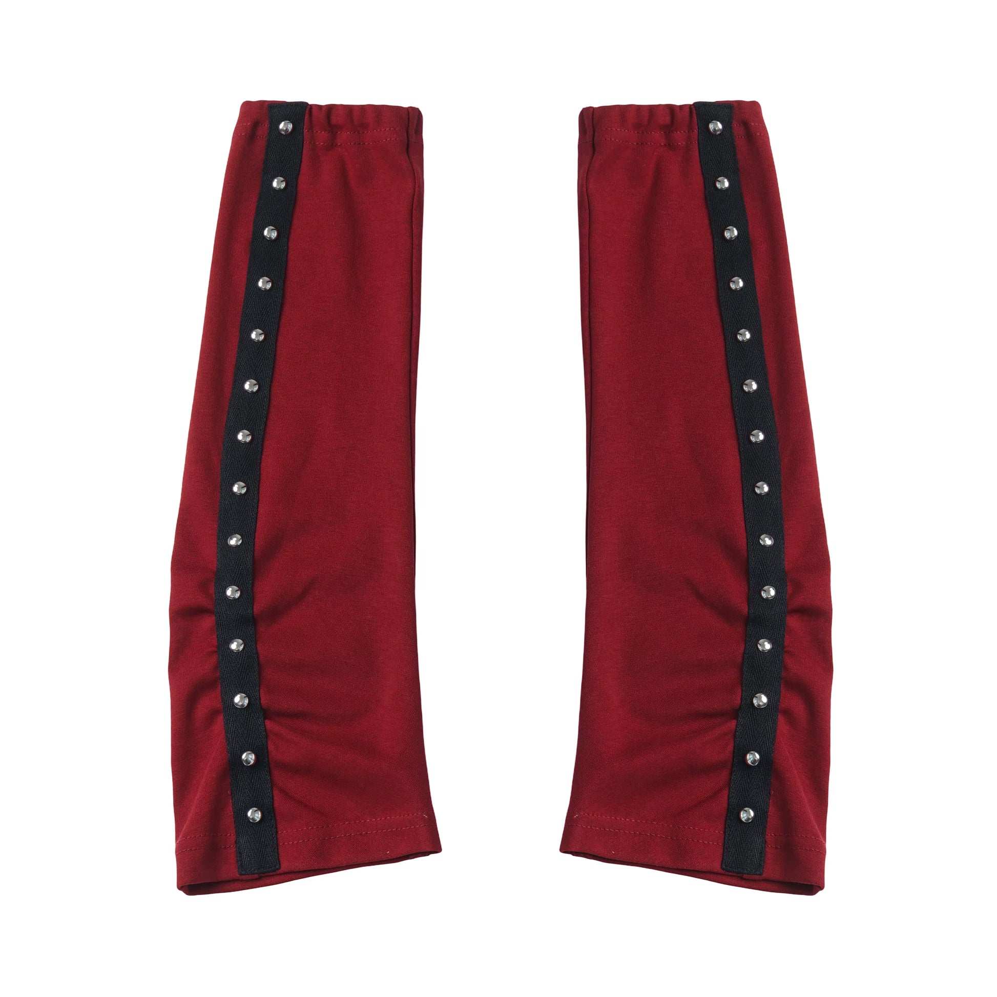 Ready Stock Ships Fast 【Banded Songbird Bone】 Irregular Shawl with Camisole, Summer Cool Styling, Irregular Plaid Skirt Matching 红色袖套 26X143 Red Wrist Warmers 26X143
