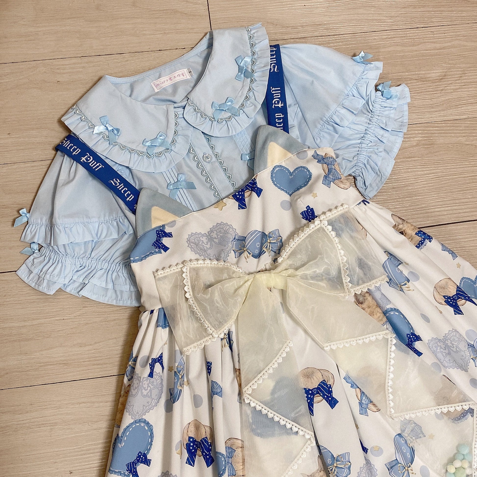 Kawaii Lolita Shirt Soft Girl Short-sleeved