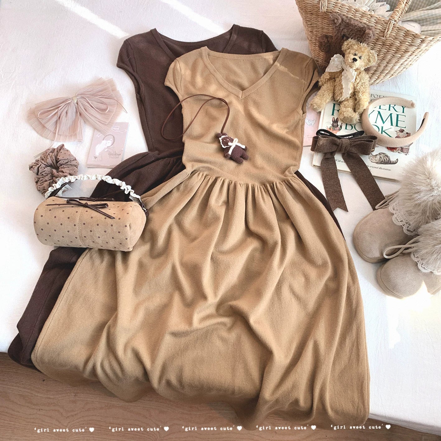 Final Clearance Elegant Slim-Fit Minimalist Layering Longline Sleeveless Knit Waist-Defining Dress