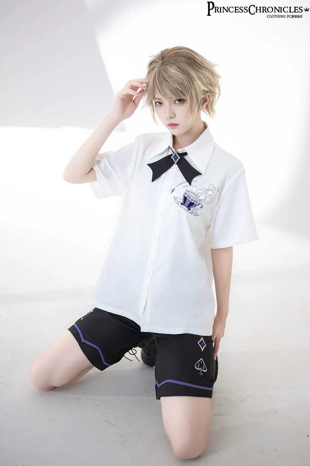 Summer Loose Embroidered Short Sleeve White Shirt
