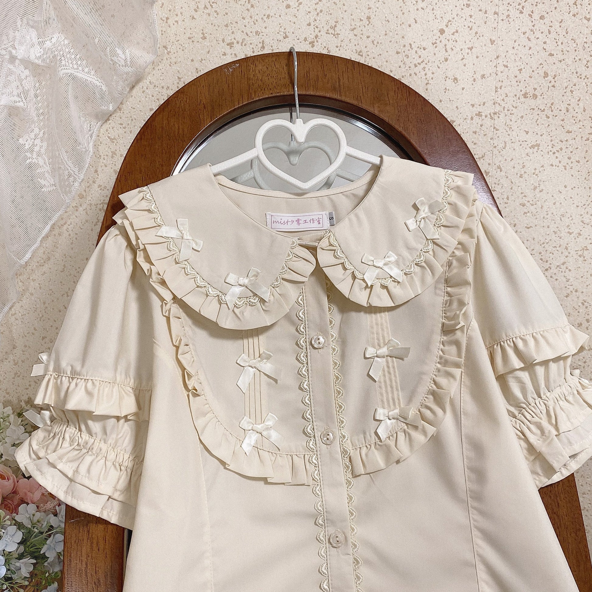Kawaii Lolita Shirt Soft Girl Short-sleeved