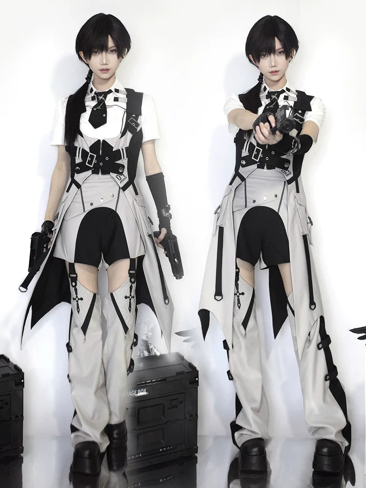 Ouji Lolita Shorts Suits Short Sleeve Dress Set