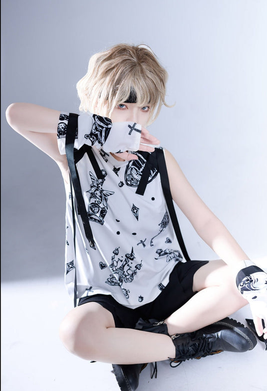 Sleeveless Ouji Lolita Shirt