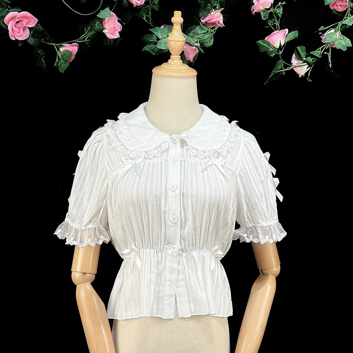 Sweet Lolita Shirt Doll Collar Blouse High-waisted