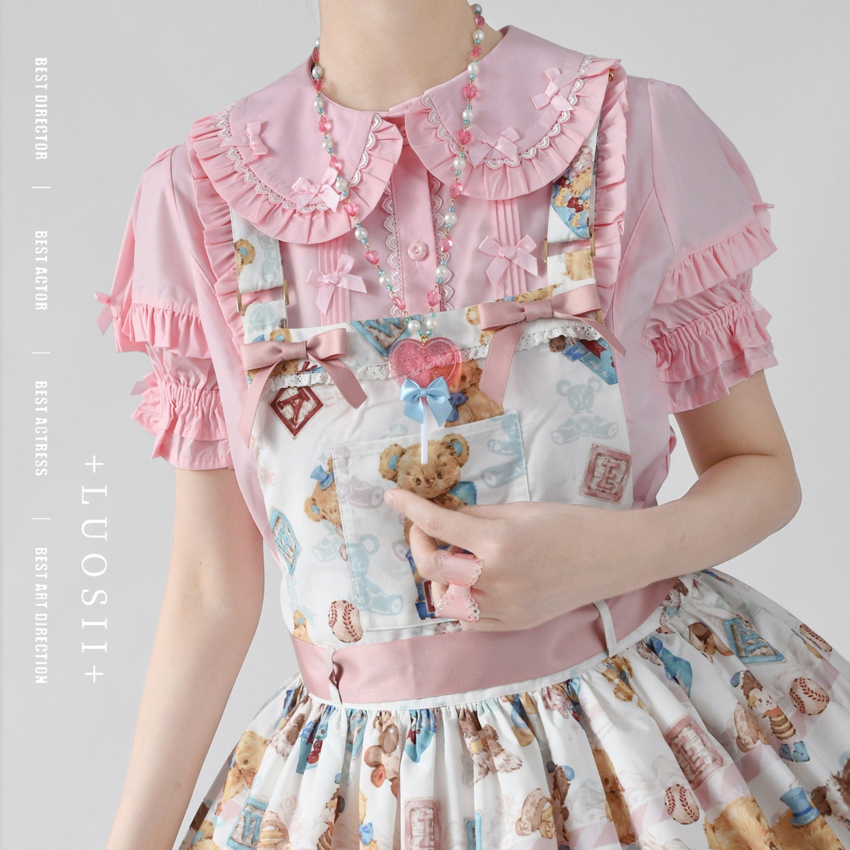 Kawaii Lolita Shirt Soft Girl Short-sleeved