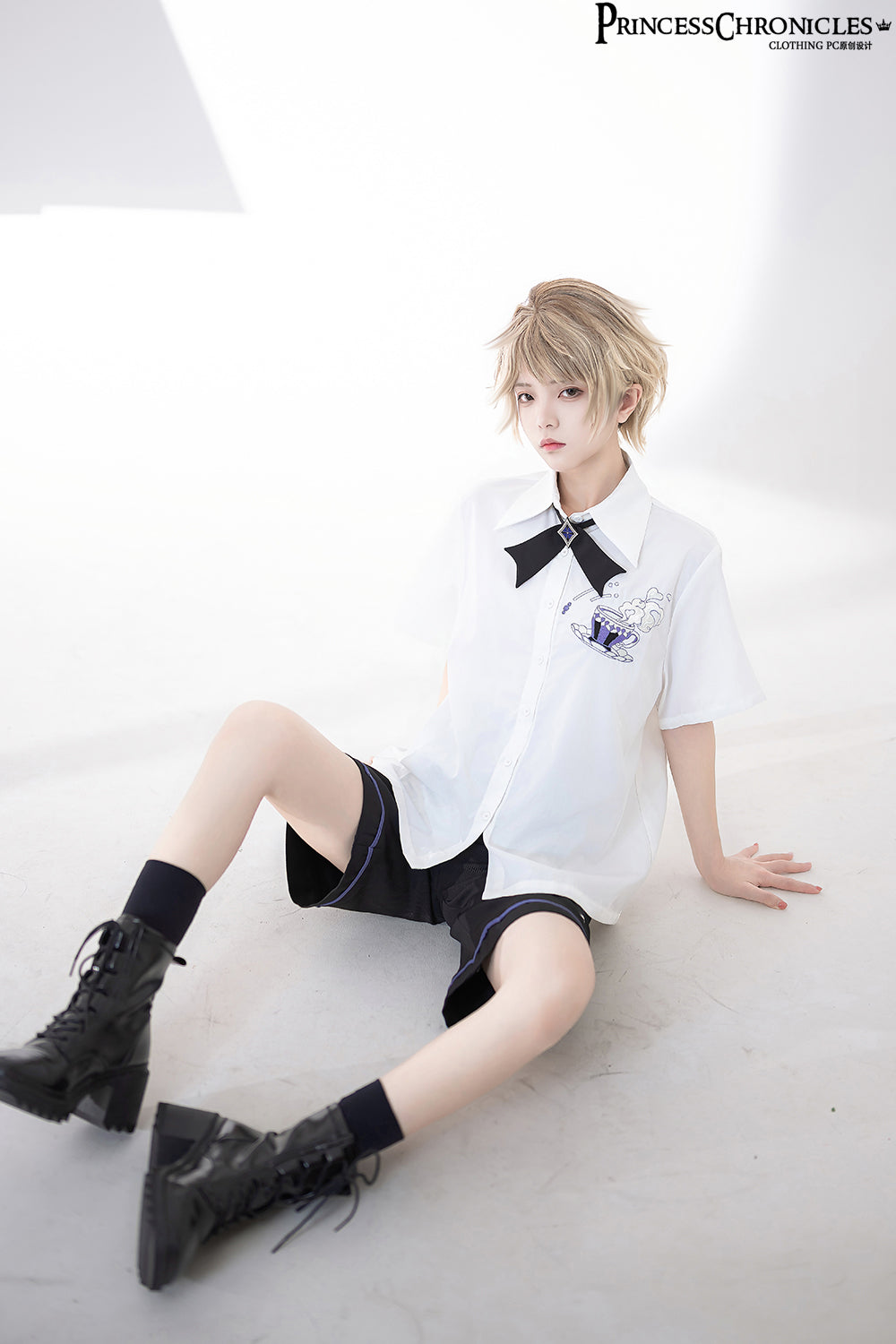 Summer Loose Embroidered Short Sleeve White Shirt
