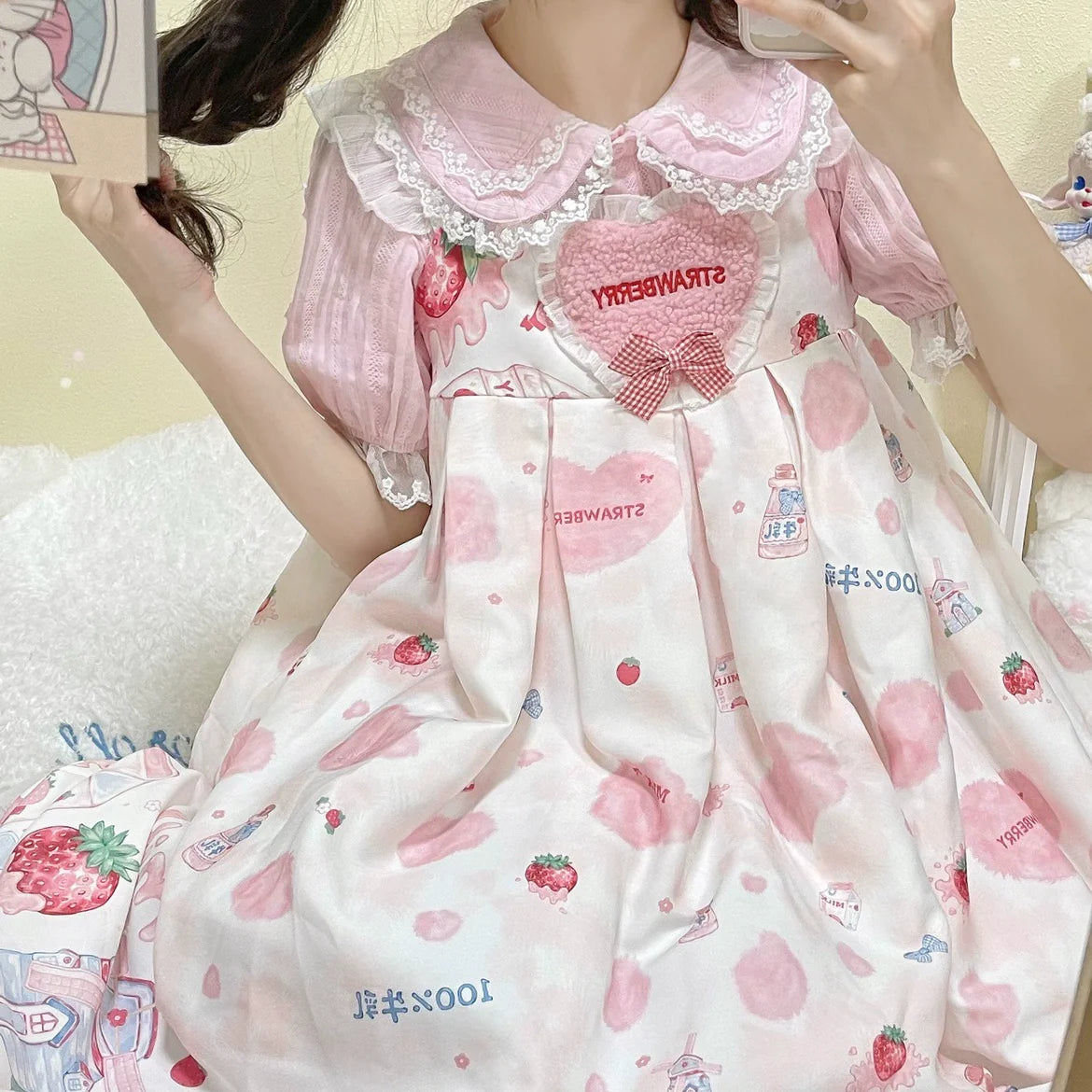 Sweet Lolita Shirt Doll Collar Blouse High-waisted