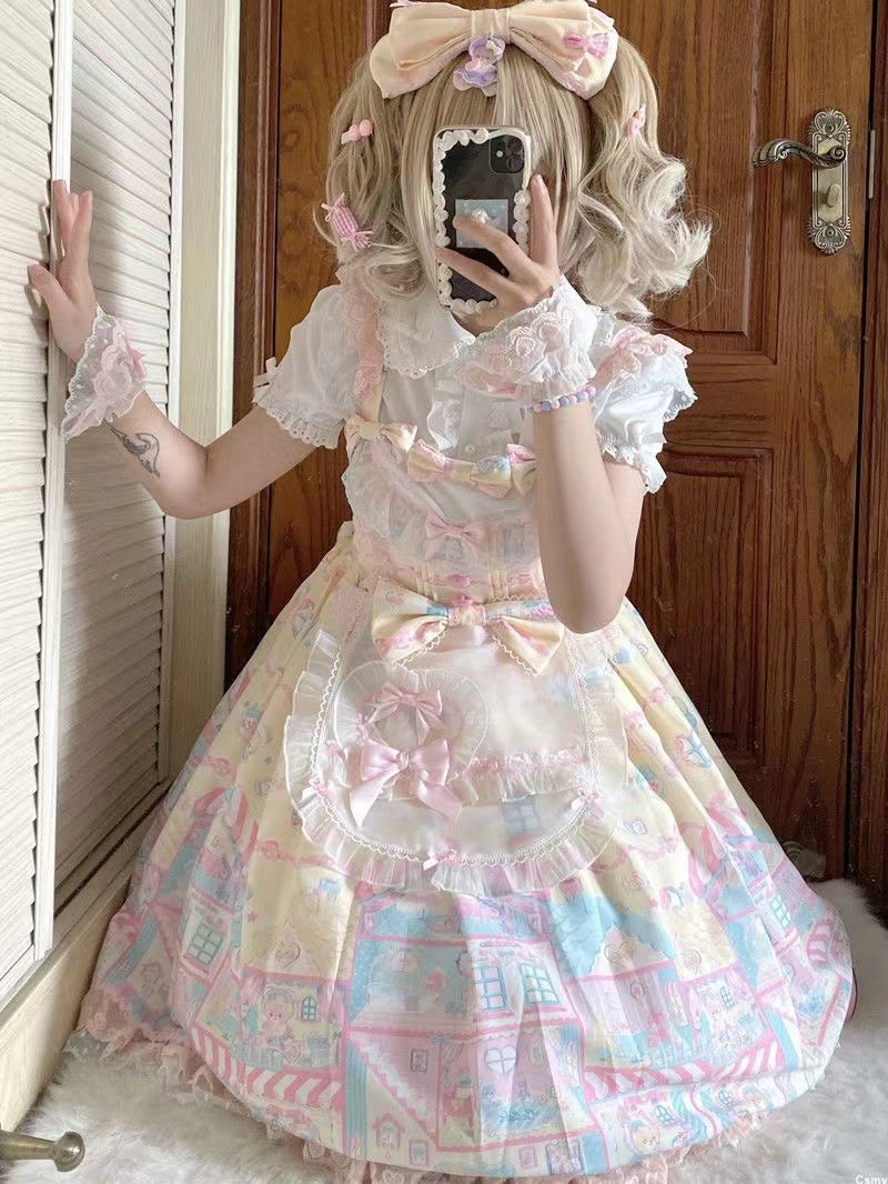 Sweet Lolita Doll Collar Short Sleeve Blouse