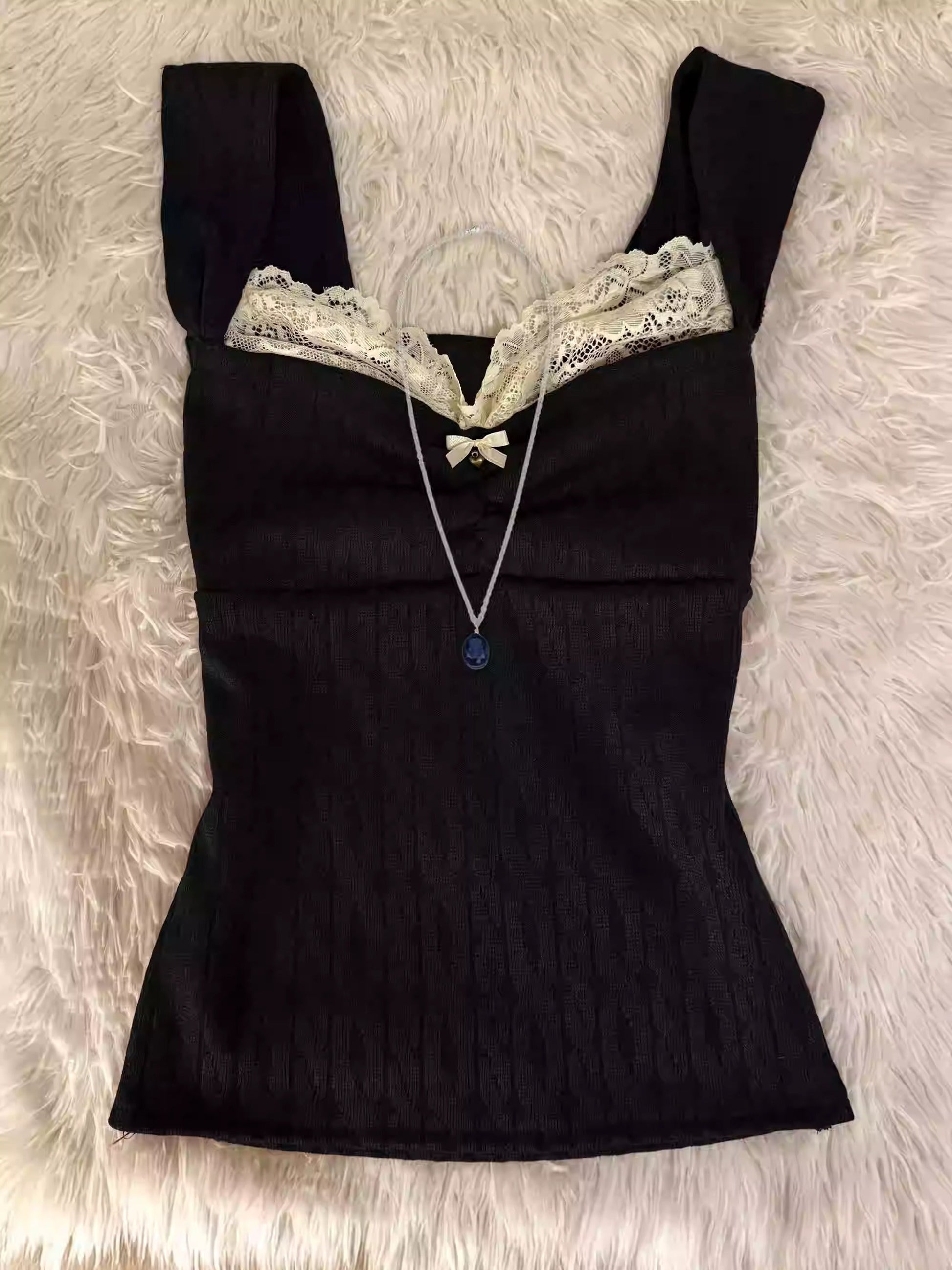 2025 New Lace Suspender Top green