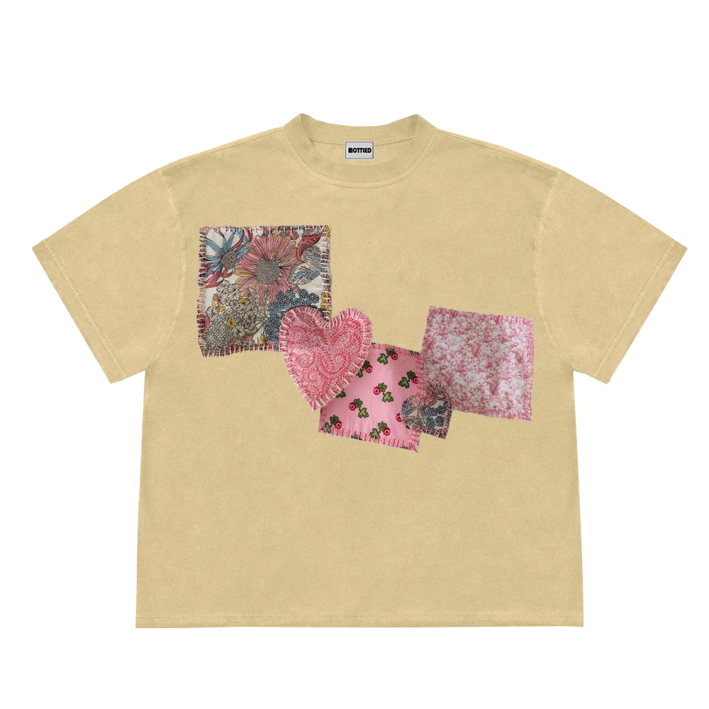 Retro Artist Patchwork Chic Tee