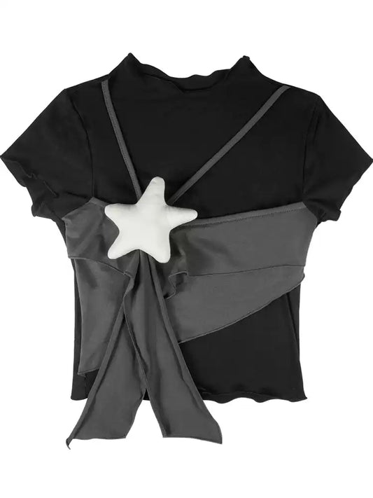 Gray Night Star Top