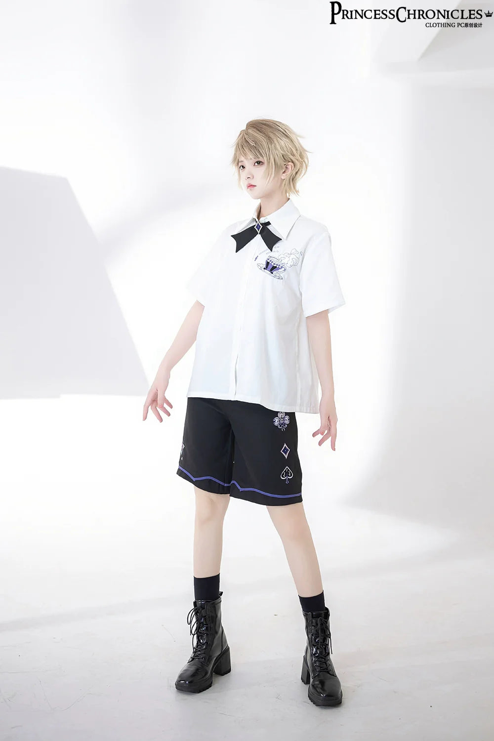 Summer Loose Embroidered Short Sleeve White Shirt
