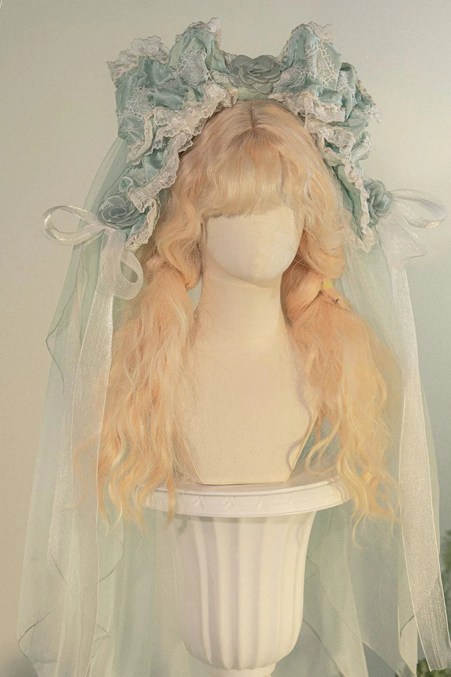 Fairy Princess Lolita Jumper Skirt + Hair Accessories + Sleeves Green［Hair accessories］
