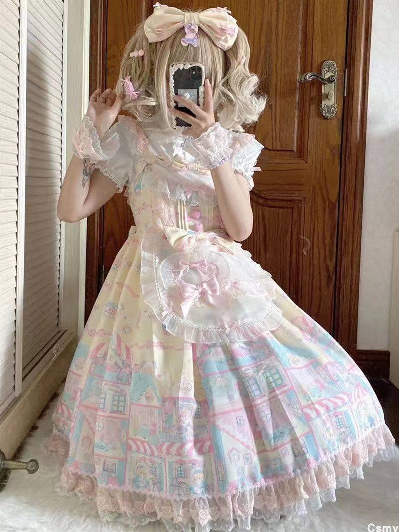 Sweet Lolita Doll Collar Short Sleeve Blouse