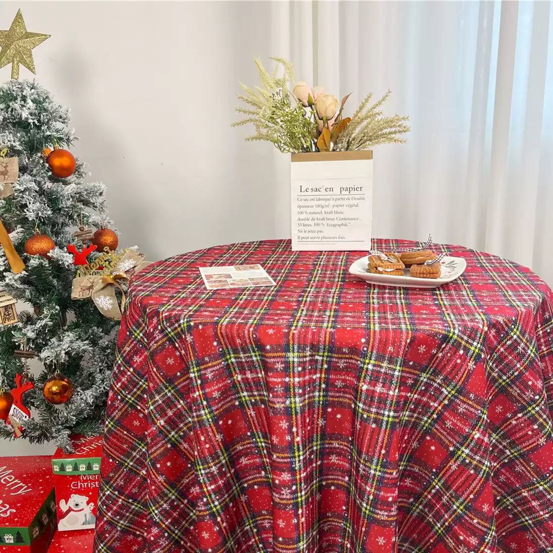 ins Christmas tablecloth