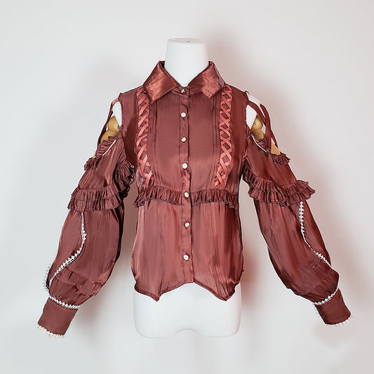 Lolita Blouse Yuelong Poem Long Sleeve Inner Shirt