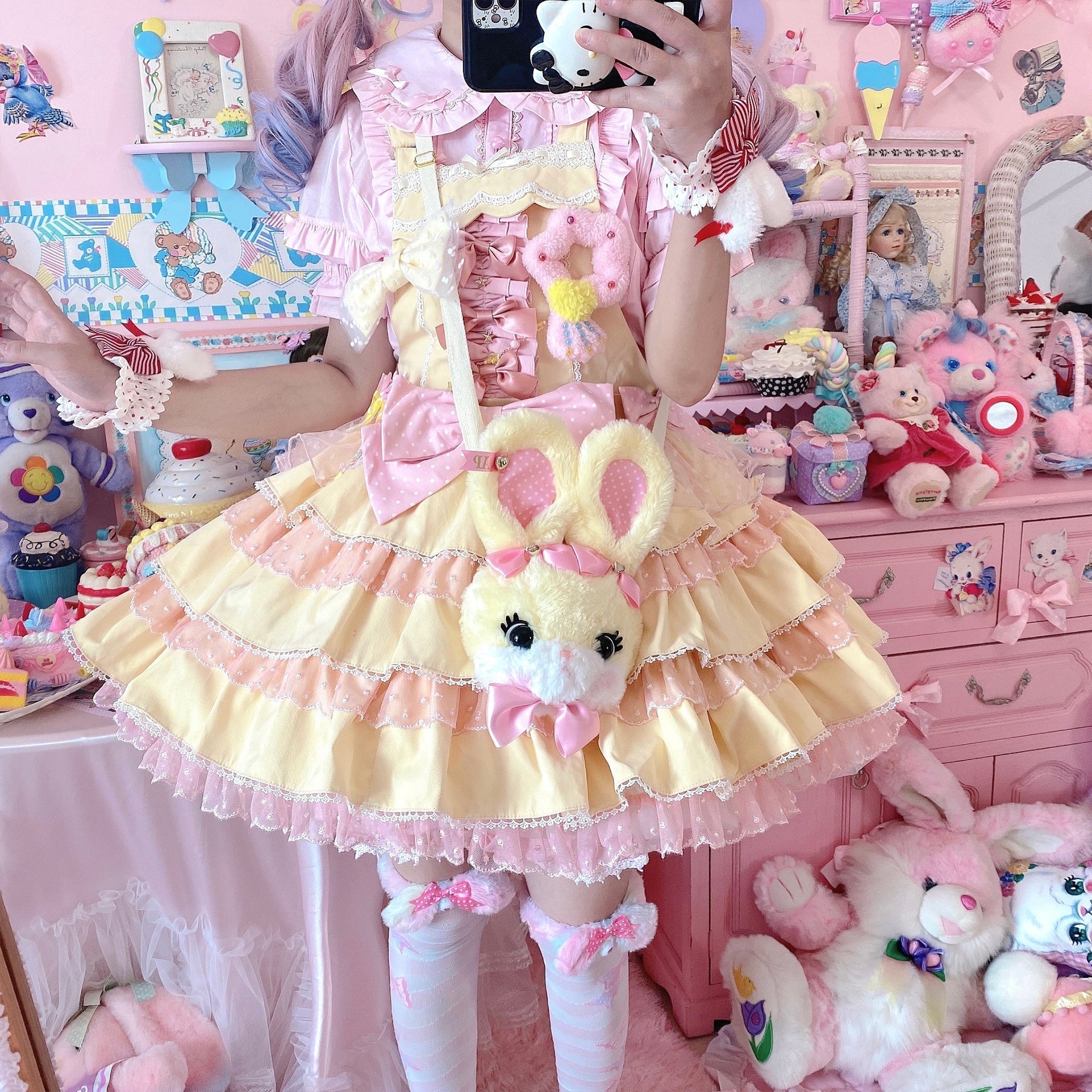 Kawaii Lolita Shirt Soft Girl Short-sleeved