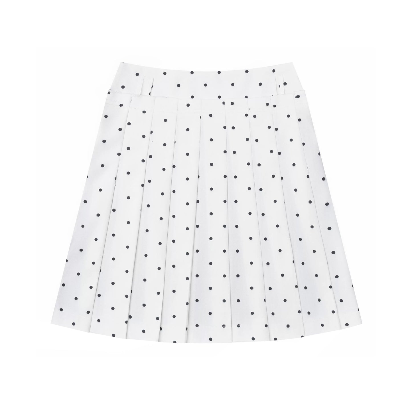 Languid Park Blue Ghost Park Polka Dot Two-Way Pleated Skirt for Women Summer Casual Short Skirt