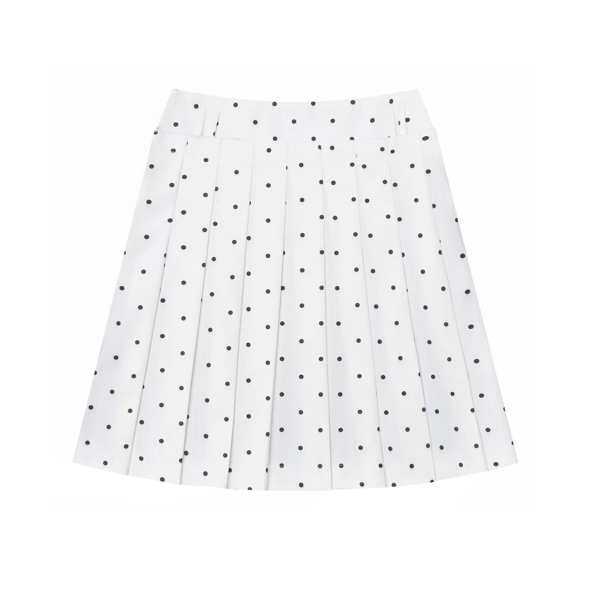 Languid Park Blue Ghost Park Polka Dot Two-Way Pleated Skirt for Women Summer Casual Short Skirt