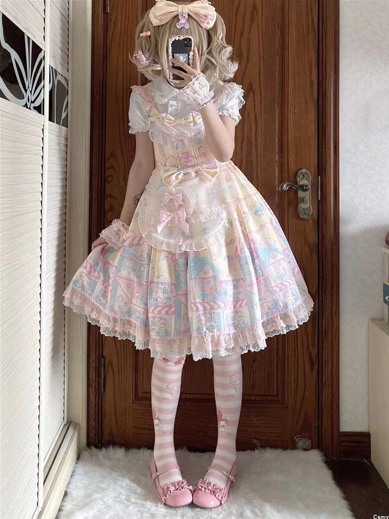 Sweet Lolita Doll Collar Short Sleeve Blouse