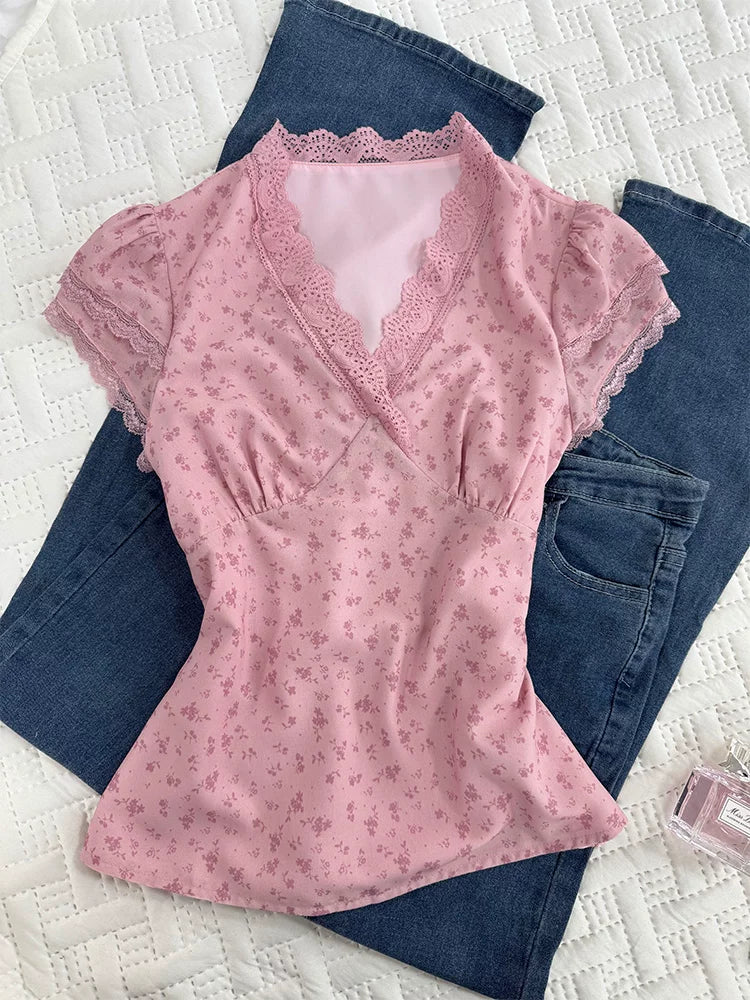 New Year Cake You You Original Vintage Pure Lust Style Pink Short-Sleeve T-Shirt—Chic, Unique, and Super Pretty