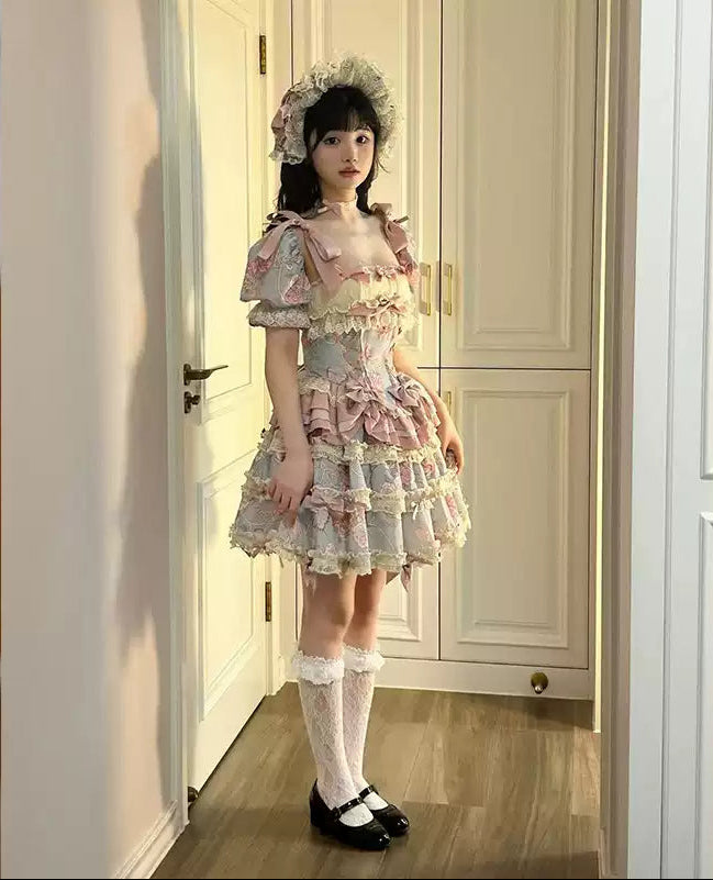 Gem Rose Split Lolita Dress