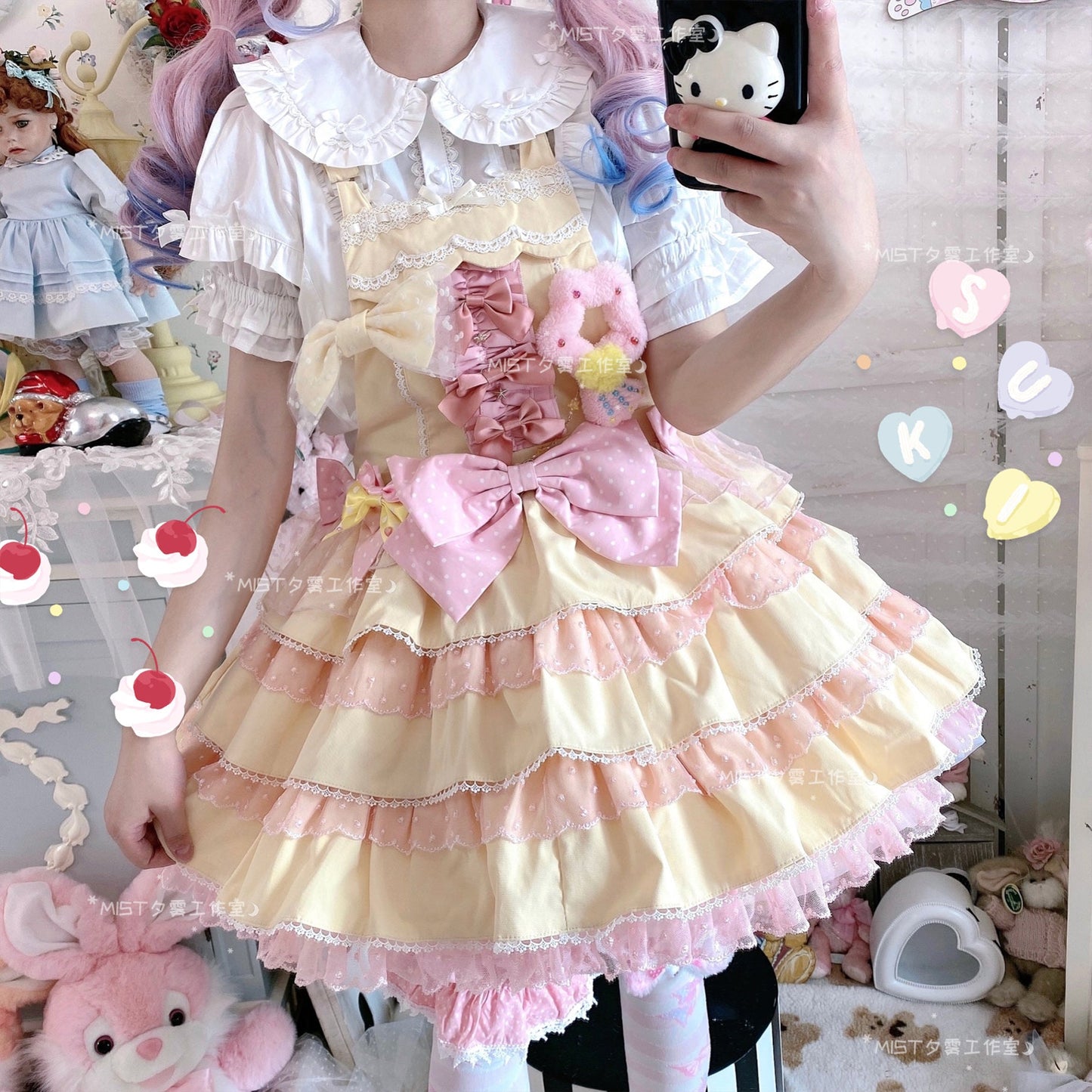 Kawaii Lolita Shirt Soft Girl Short-sleeved