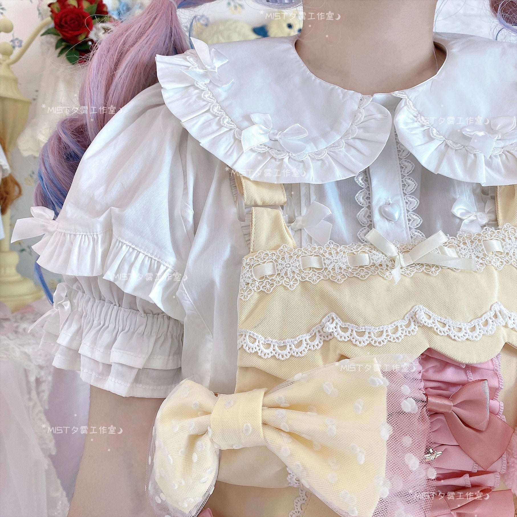 Kawaii Lolita Shirt Soft Girl Short-sleeved