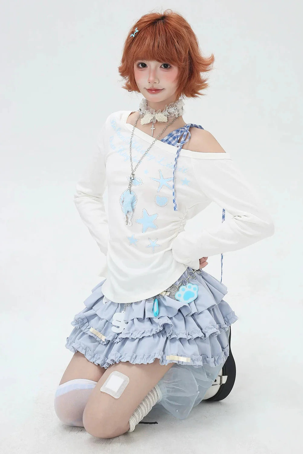 Shell One-Shoulder Top