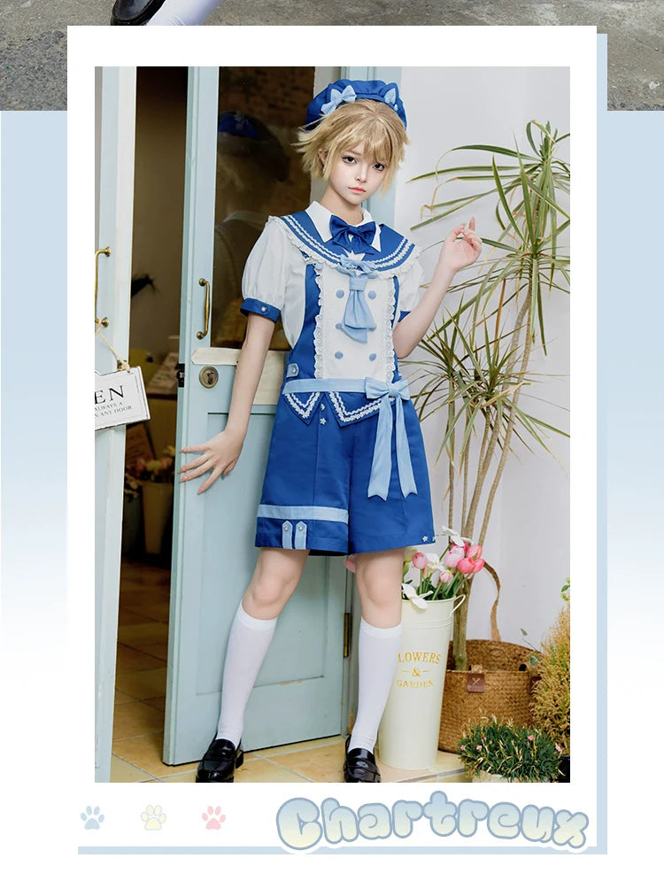 Ouji Lolita Suit Male Lolita Shirt Shorts