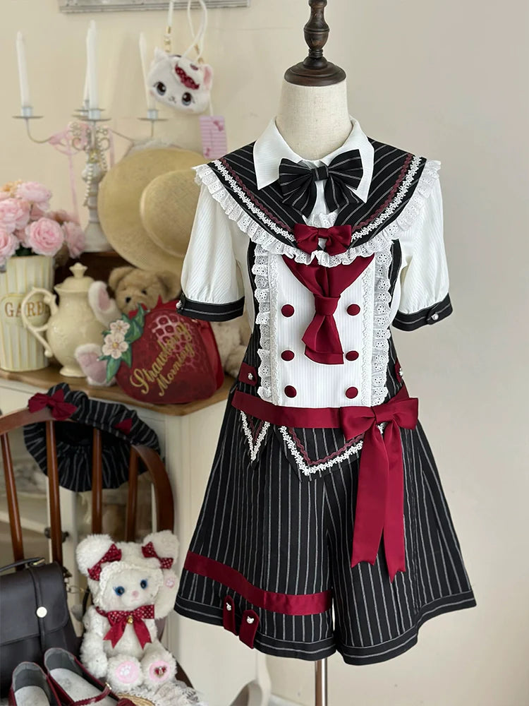 Ouji Lolita Suit Male Lolita Shirt Shorts