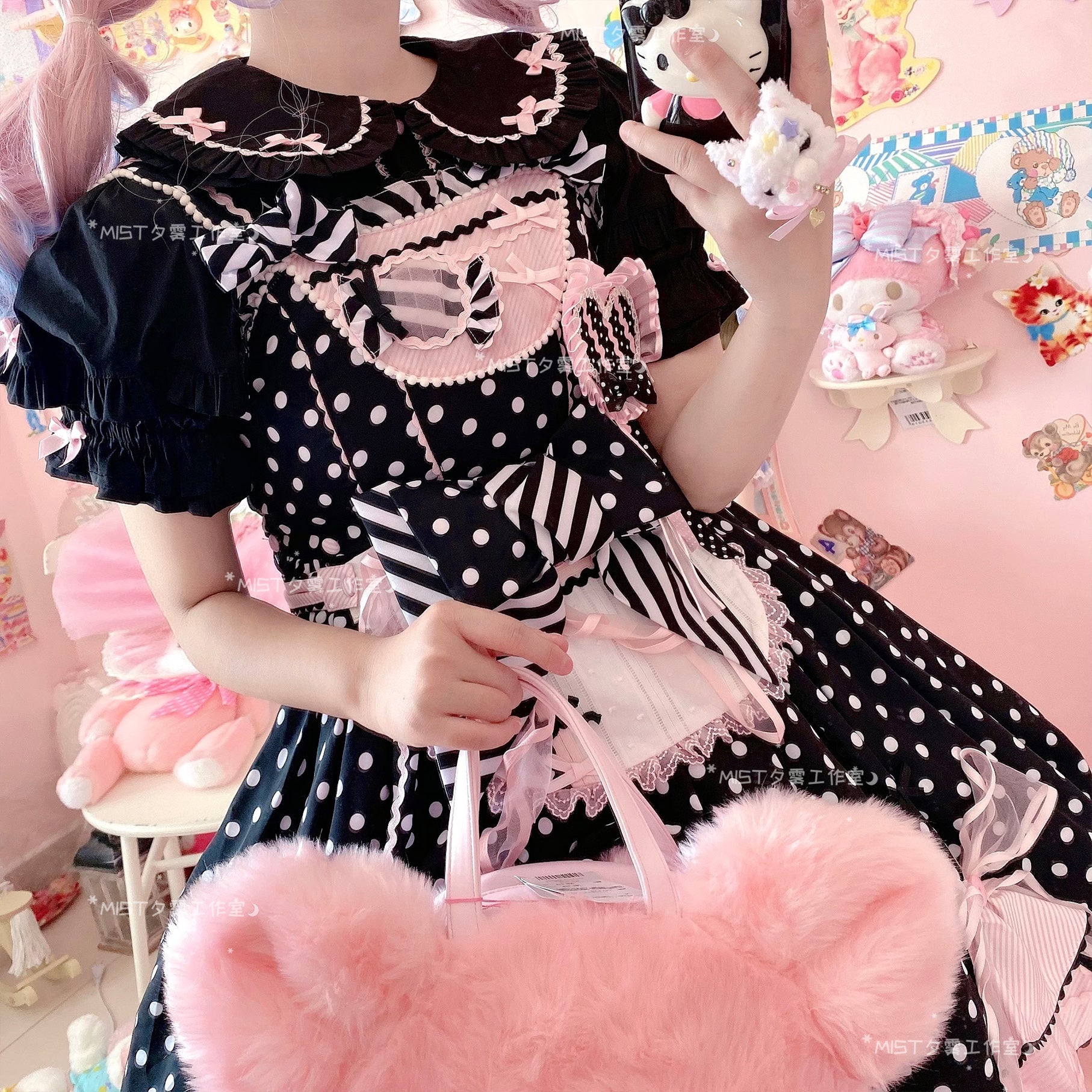 Kawaii Lolita Shirt Soft Girl Short-sleeved