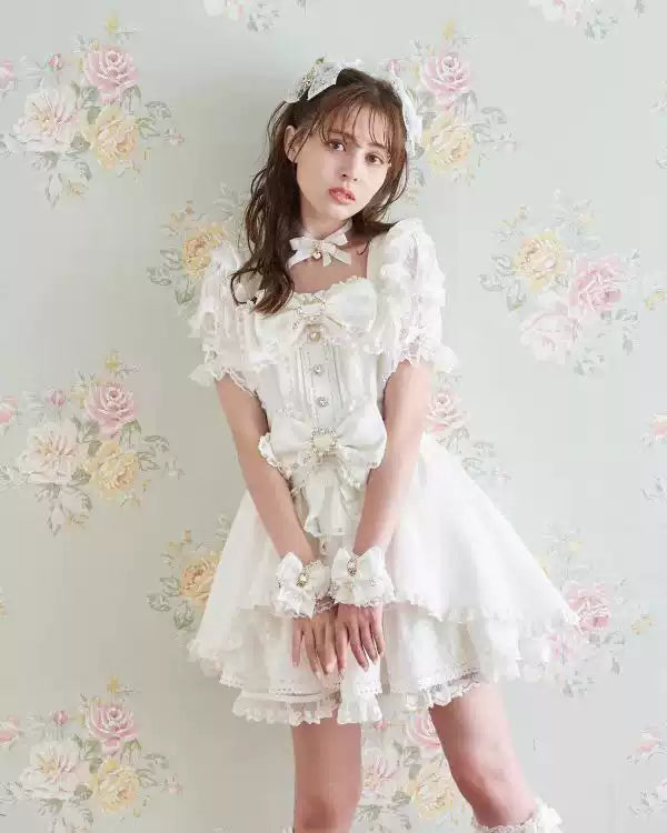 Retro Bow Lace Princess Dress
